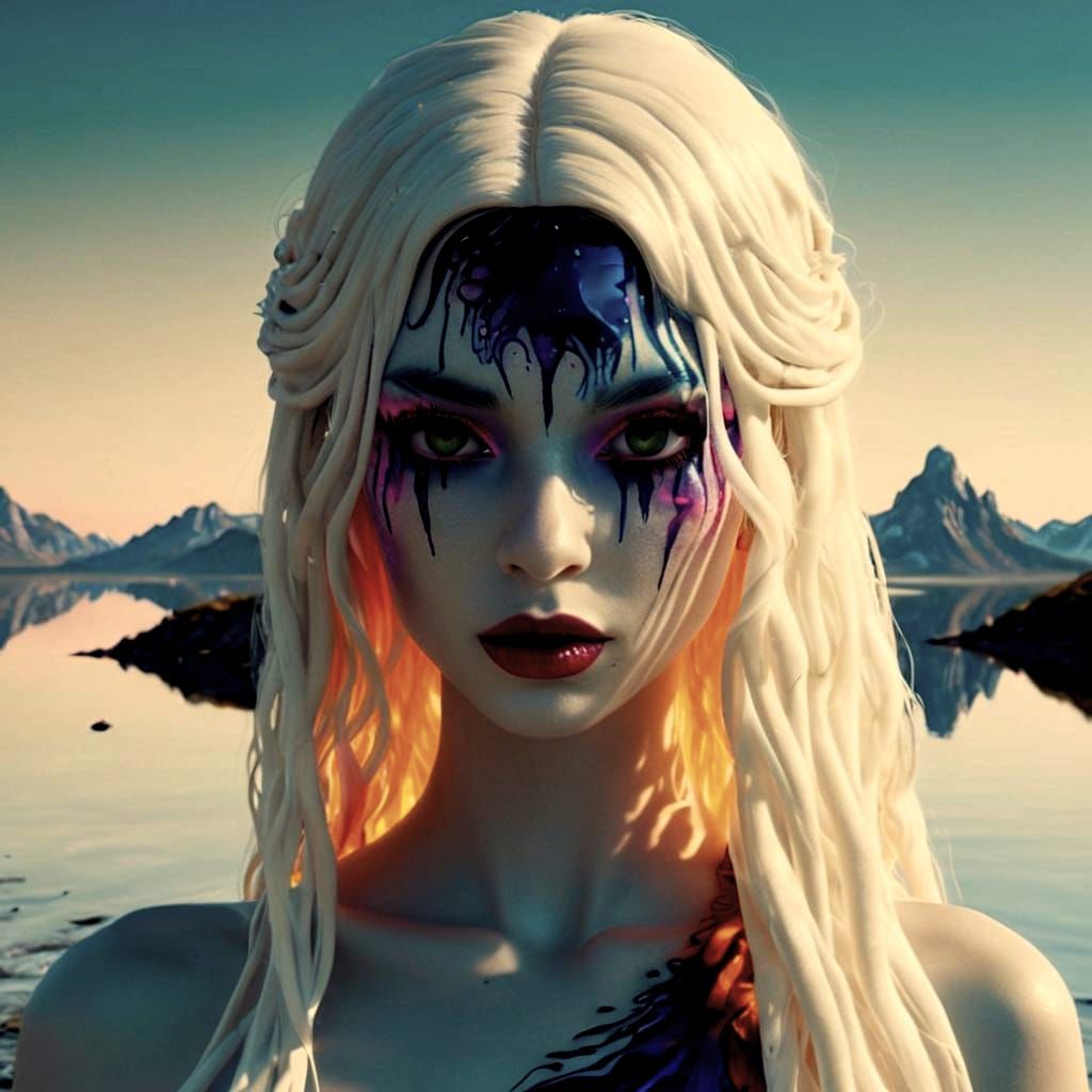 Surreal Psychedelic Glamour in Hyperrealistic Detail