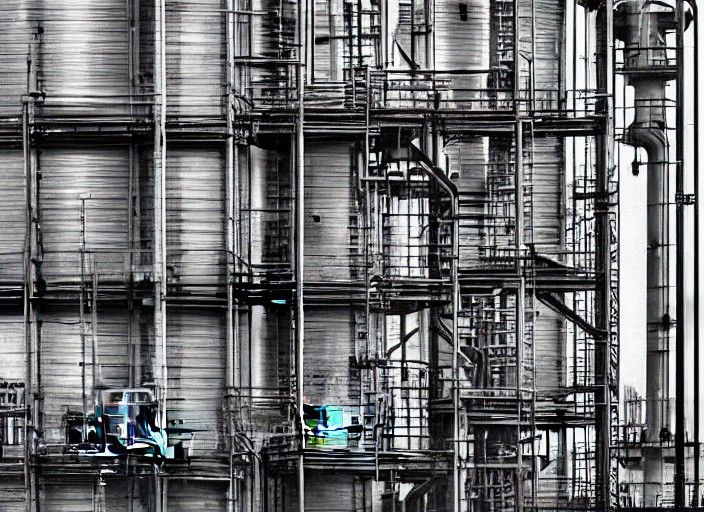Abstract Industrial Vibe Digital Art