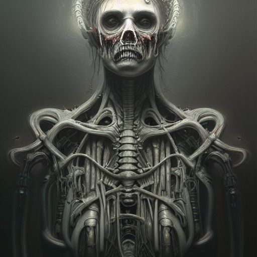 Ominous Baroque Horror Illustration in Unreal Engine