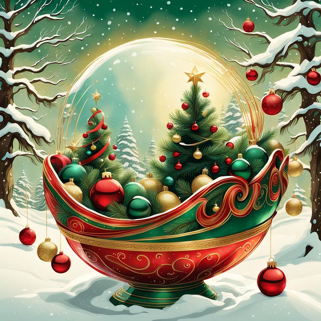 Festive Christmas Number One in Digital Illustration