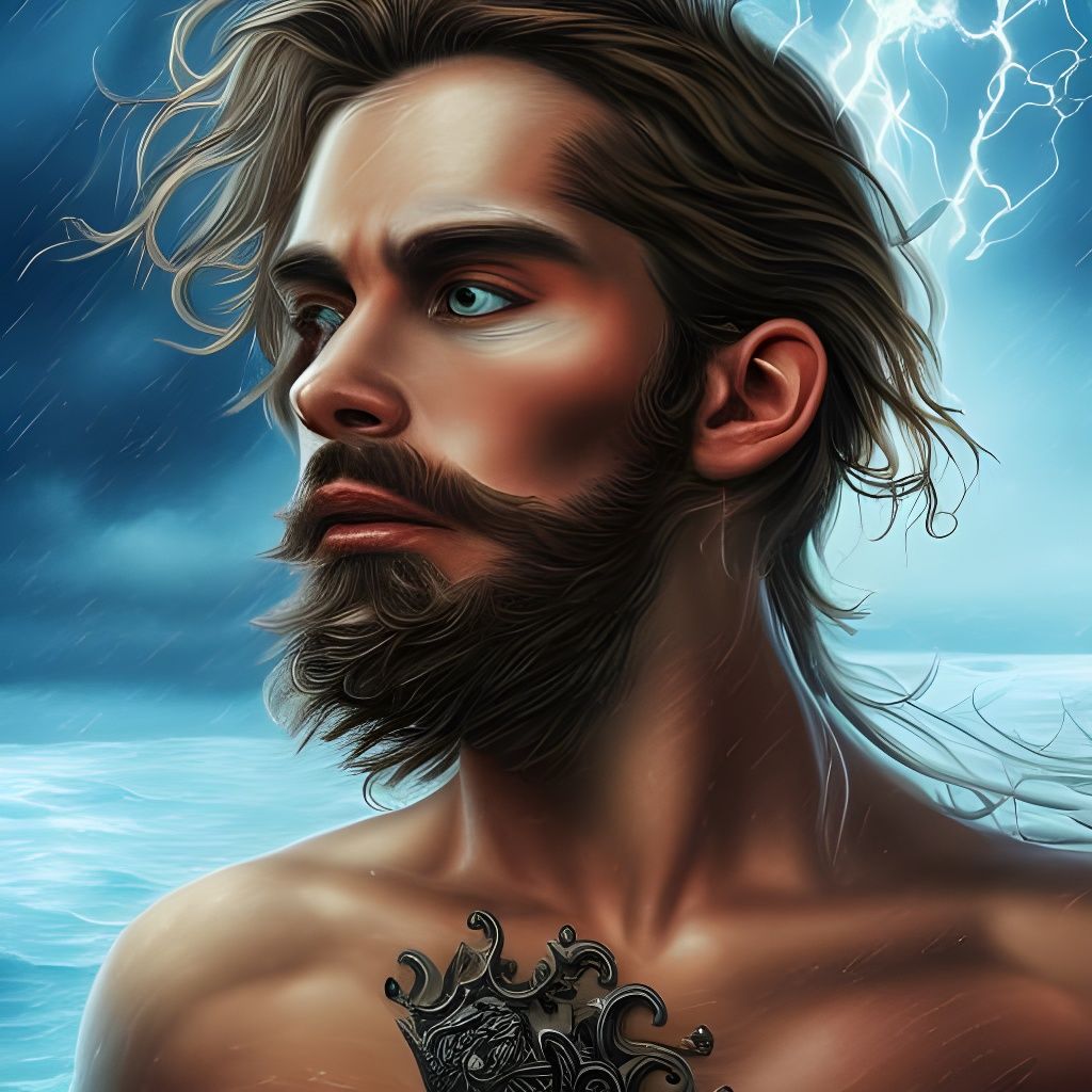 Epic Pirate Portrait in Stormy Seas