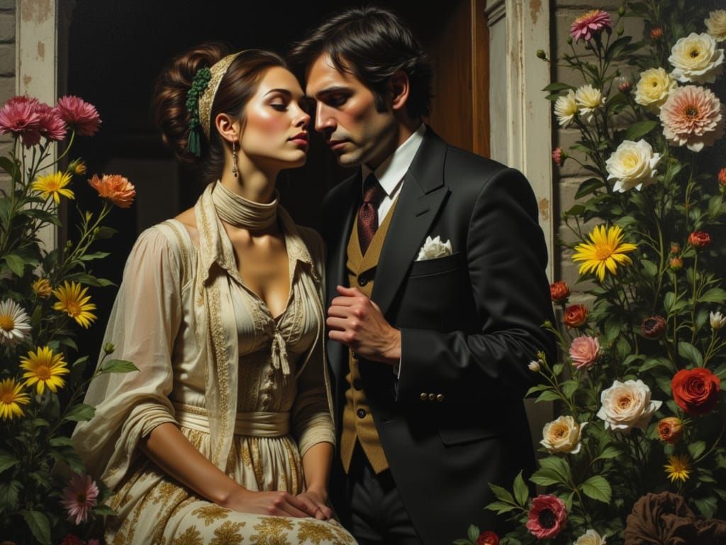 Mad Scientist Meets Gardener in Dramatic Surrealist Style