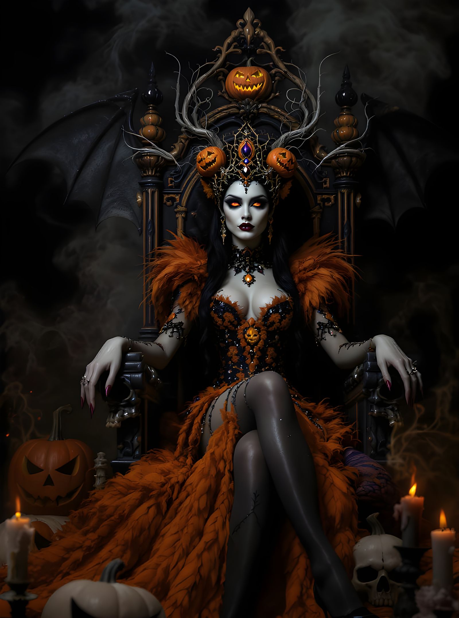 Queen of Halloween Gothic Fantasy Pop Surrealism