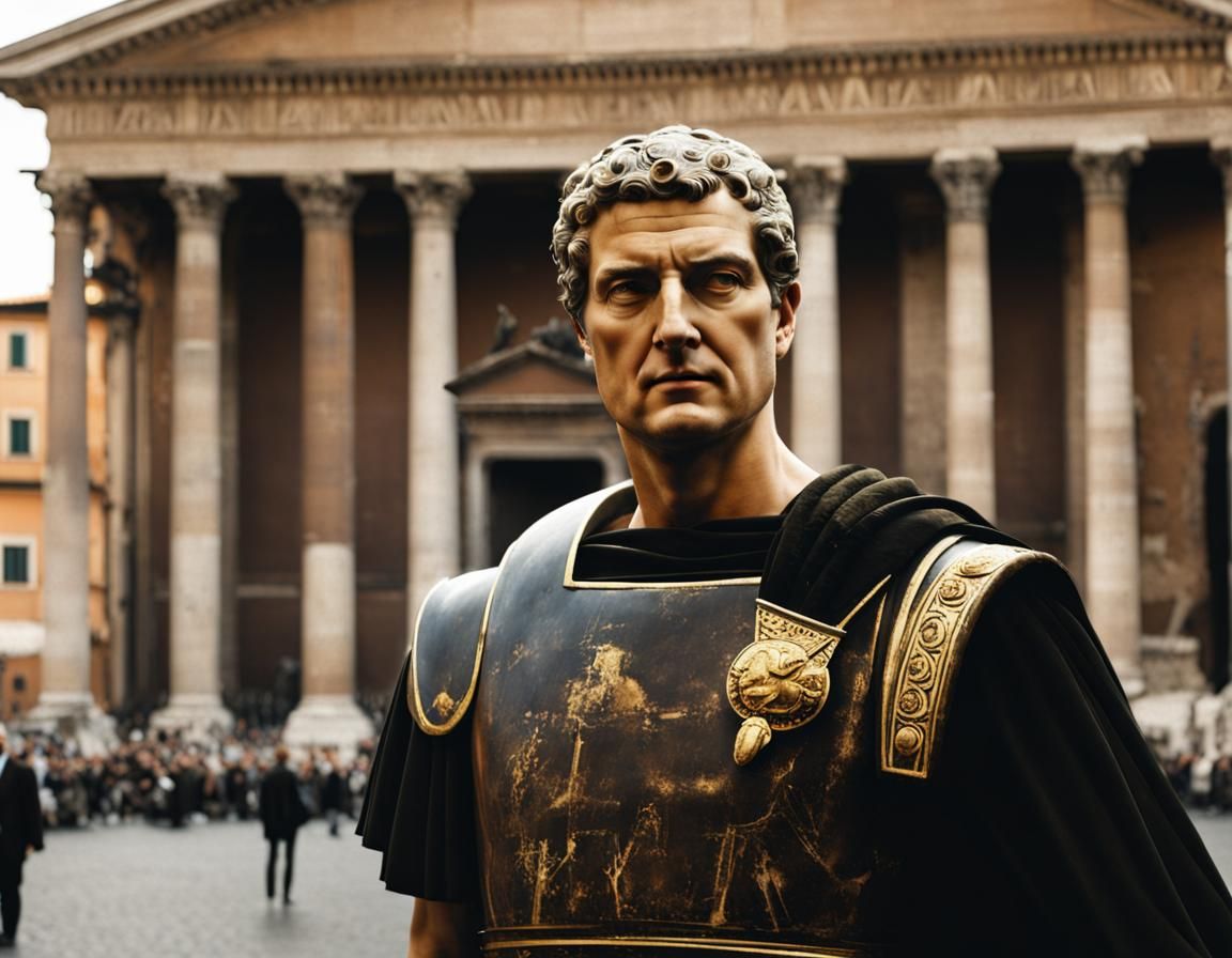 Roman Emperor in Rome: A Historical Scene