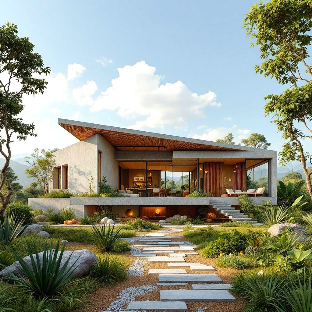 Economical Peruvian Home Design with Bamboo Accents