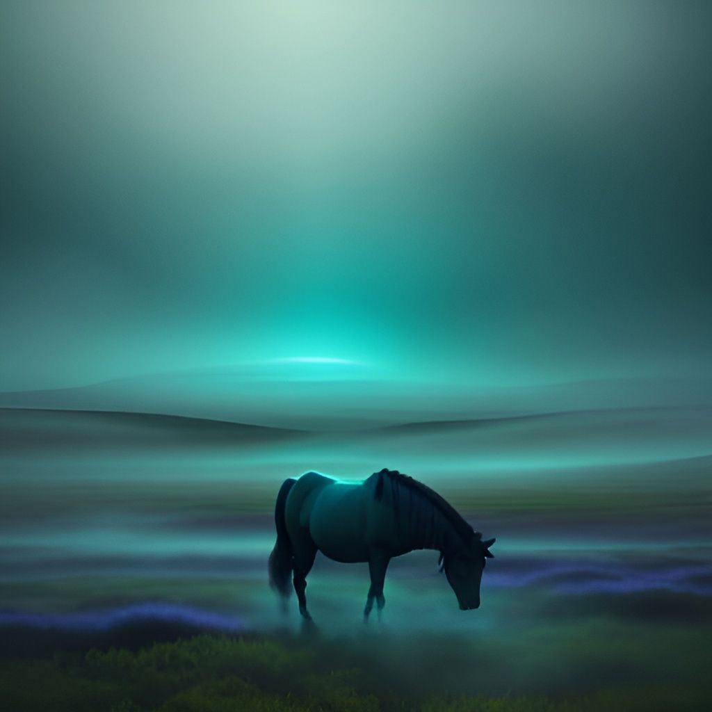 cherenkov glowing horse