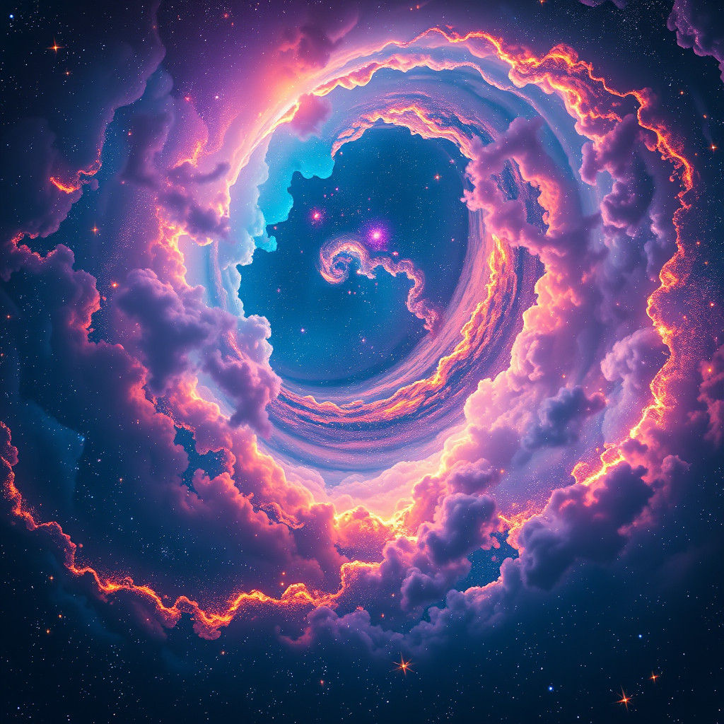 Ethereal Constellations in a Starry Night Sky