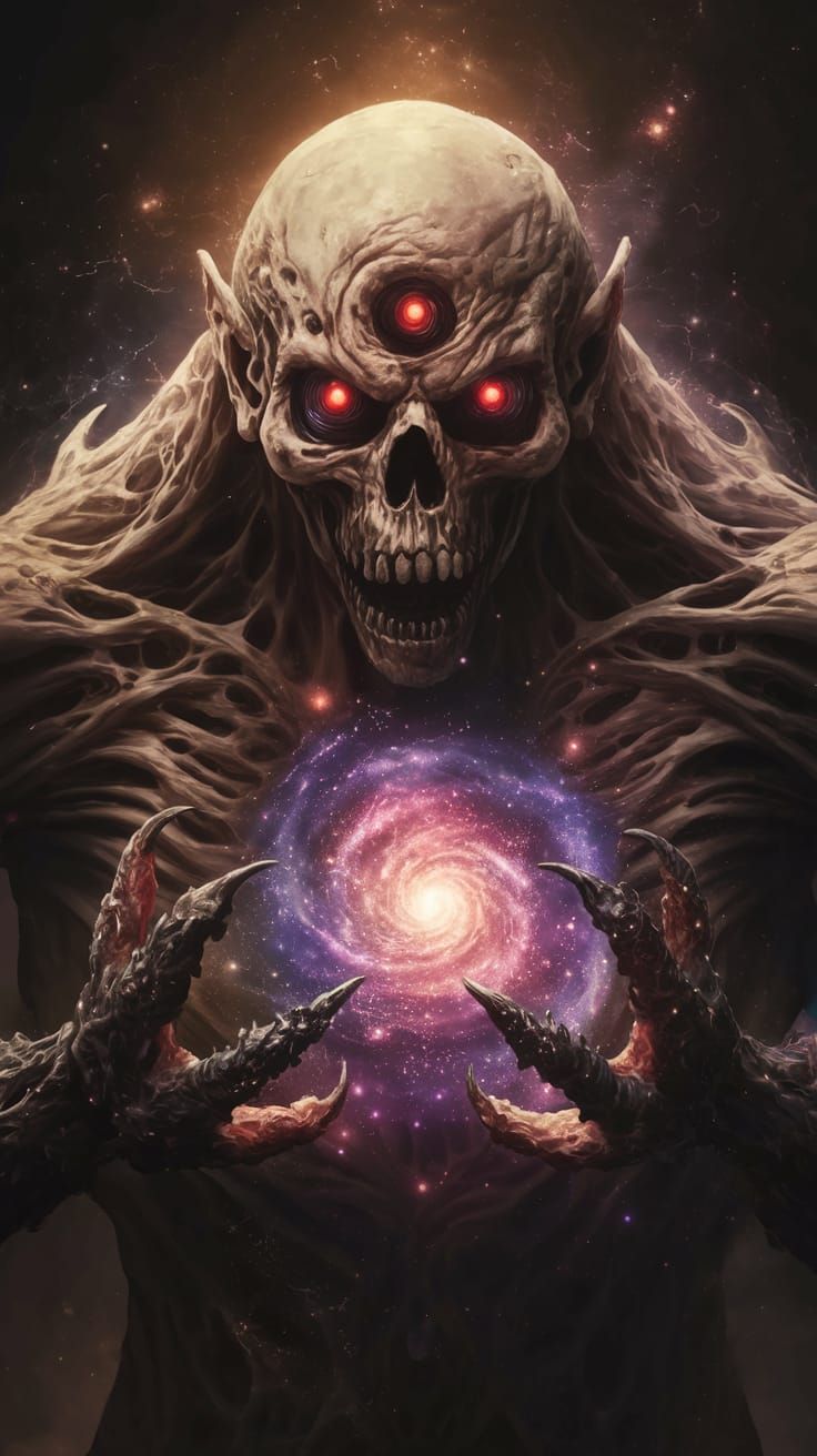 Cosmic Eldritch Horror Looms in Dark Space