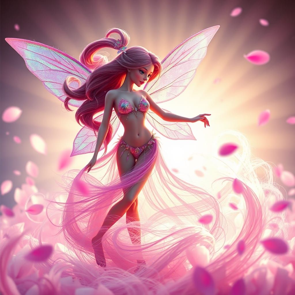 Fairy in Bikini Waltzing, Pixar Disney Style