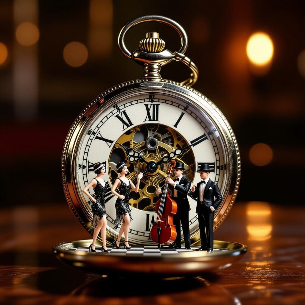 Miniature Speakeasy Inside a Pocket Watch