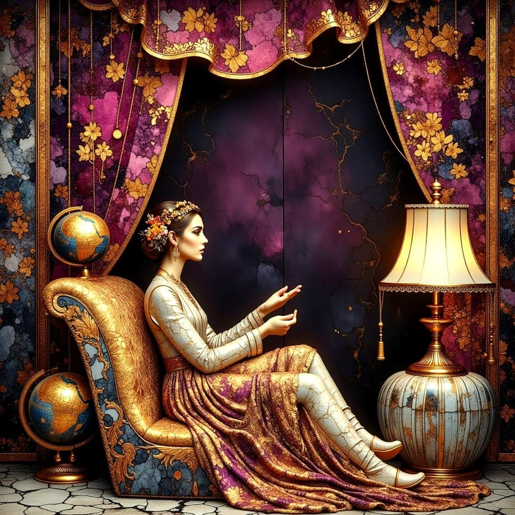 Dreamscapes in Plush Metallic Hues