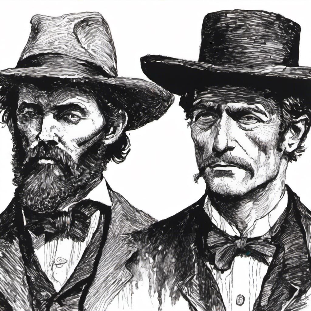 Doc Holliday and Wyatt Earp in Ink