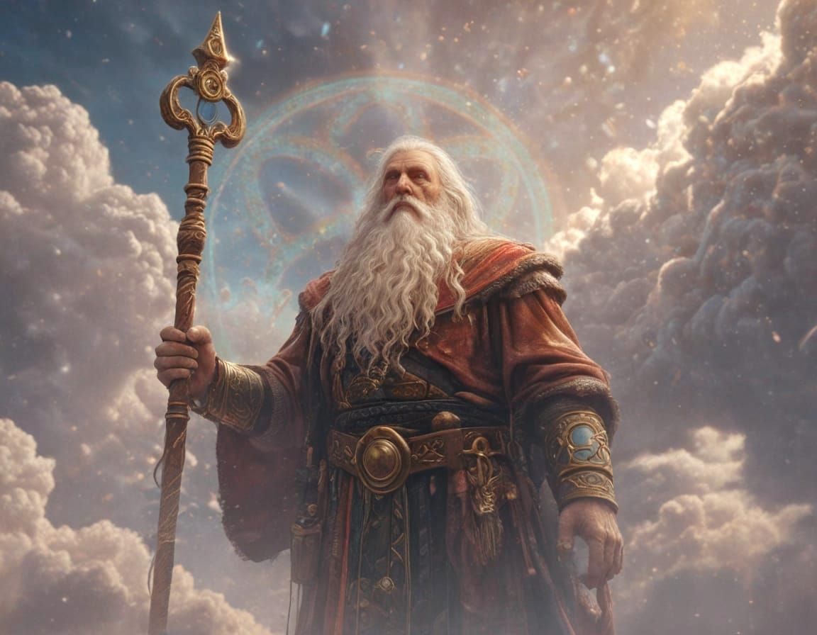 Surreal Heavenly Scene in Ethereal Fantasy Style