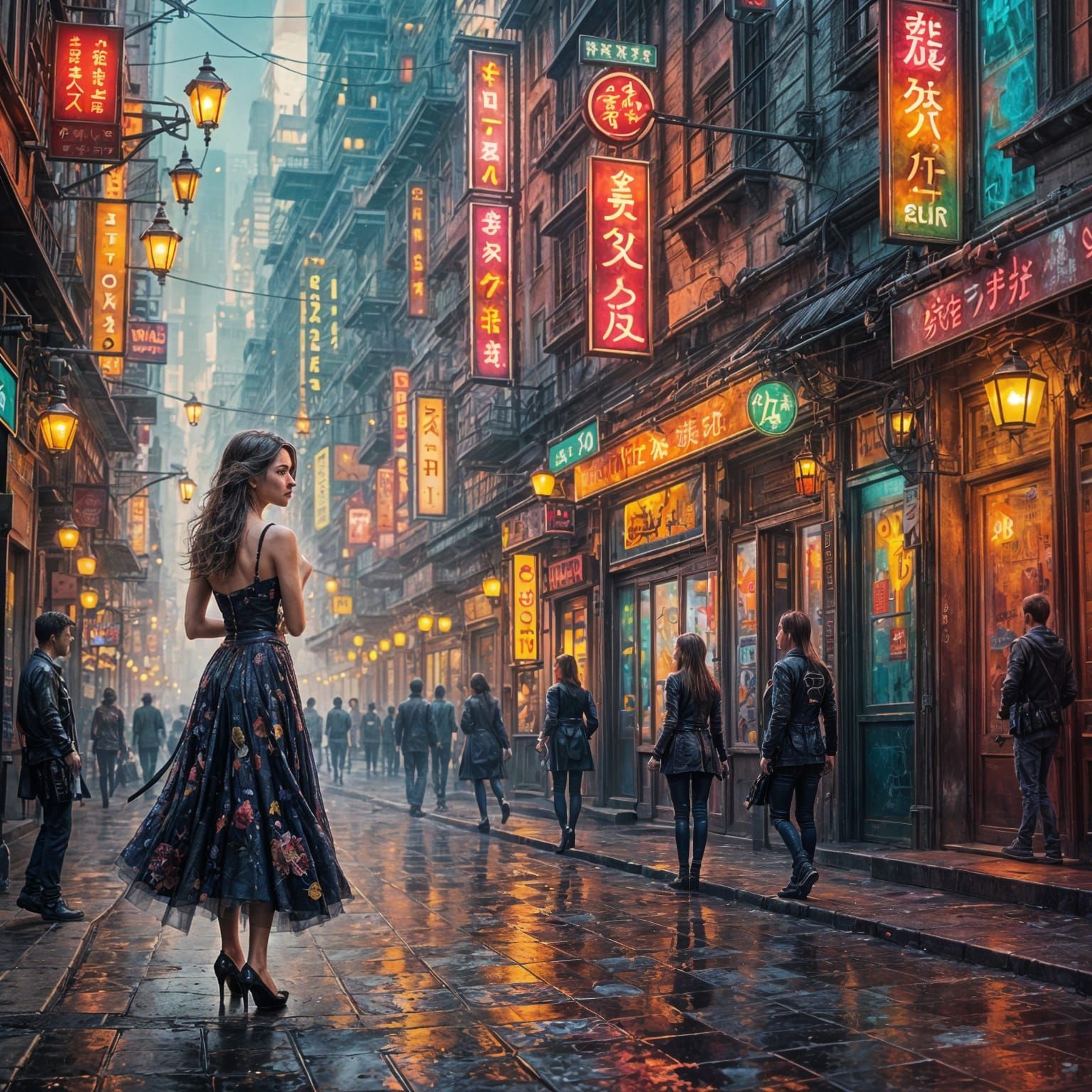 Lost Beauty in the City: Hyperrealistic Digital Art