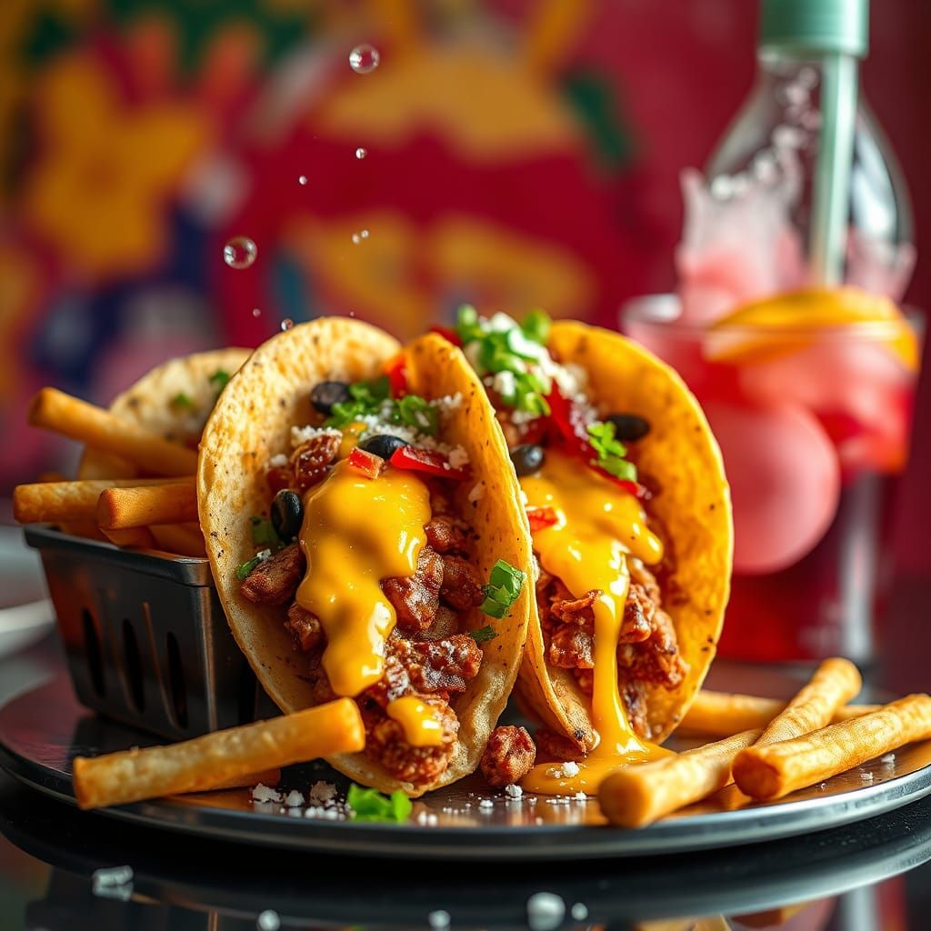 Hyperrealistic Street Food Photo with Studio Lighting