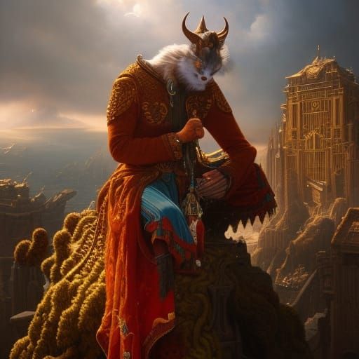 Terrified Boy Portrait in Fantasy Style