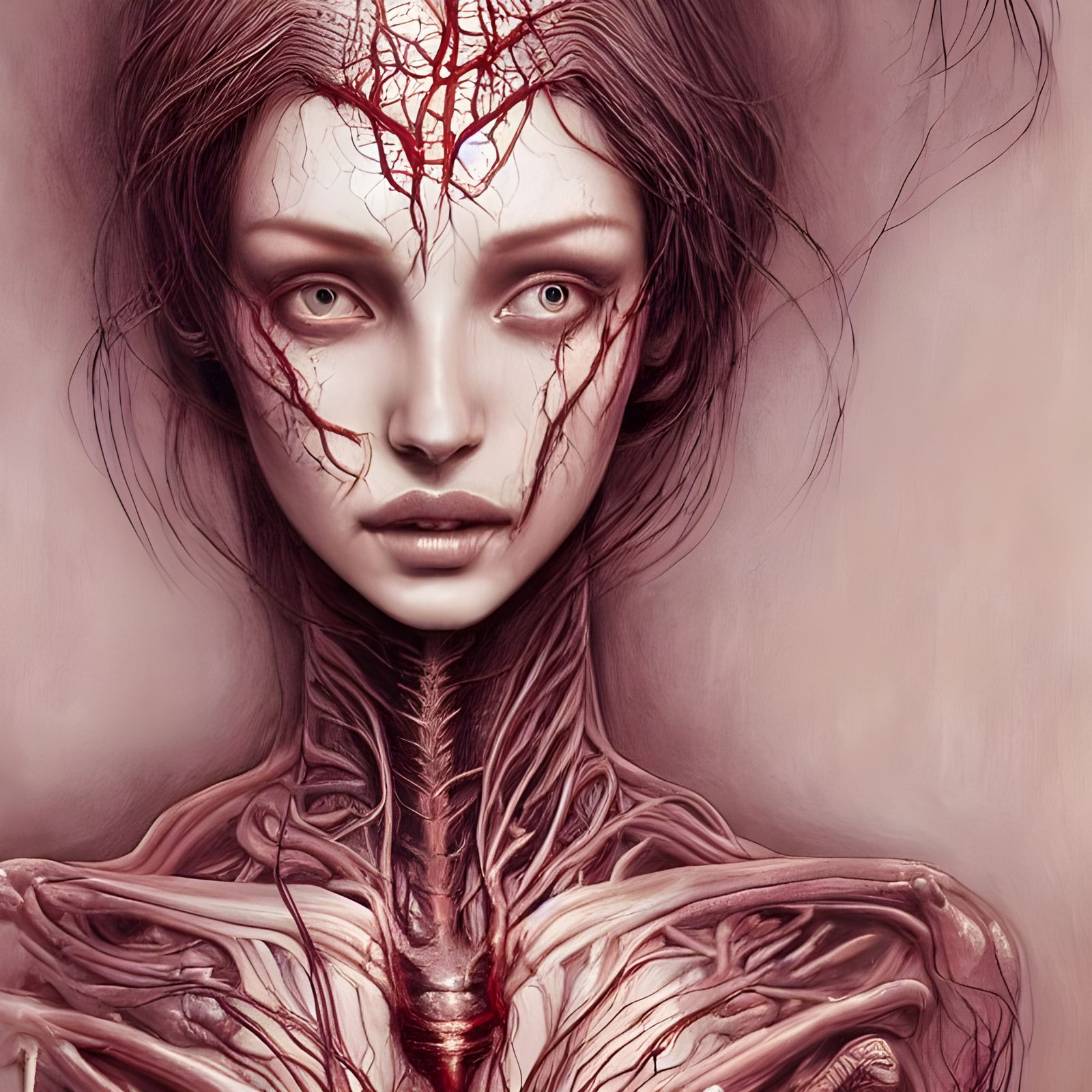 Surreal Medic Illustration in Oilpaint Style