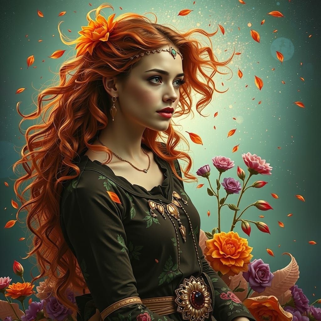 Psychedelic Garden: Tropical Heat Meets Cosmic Mystery