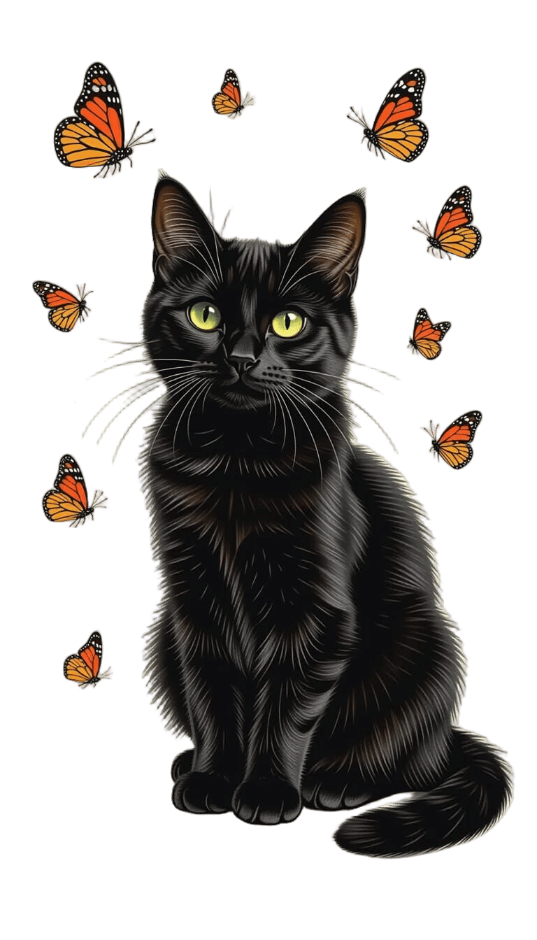 Playful Cats in Rainbow Meadow, Hyperrealistic Digital Art