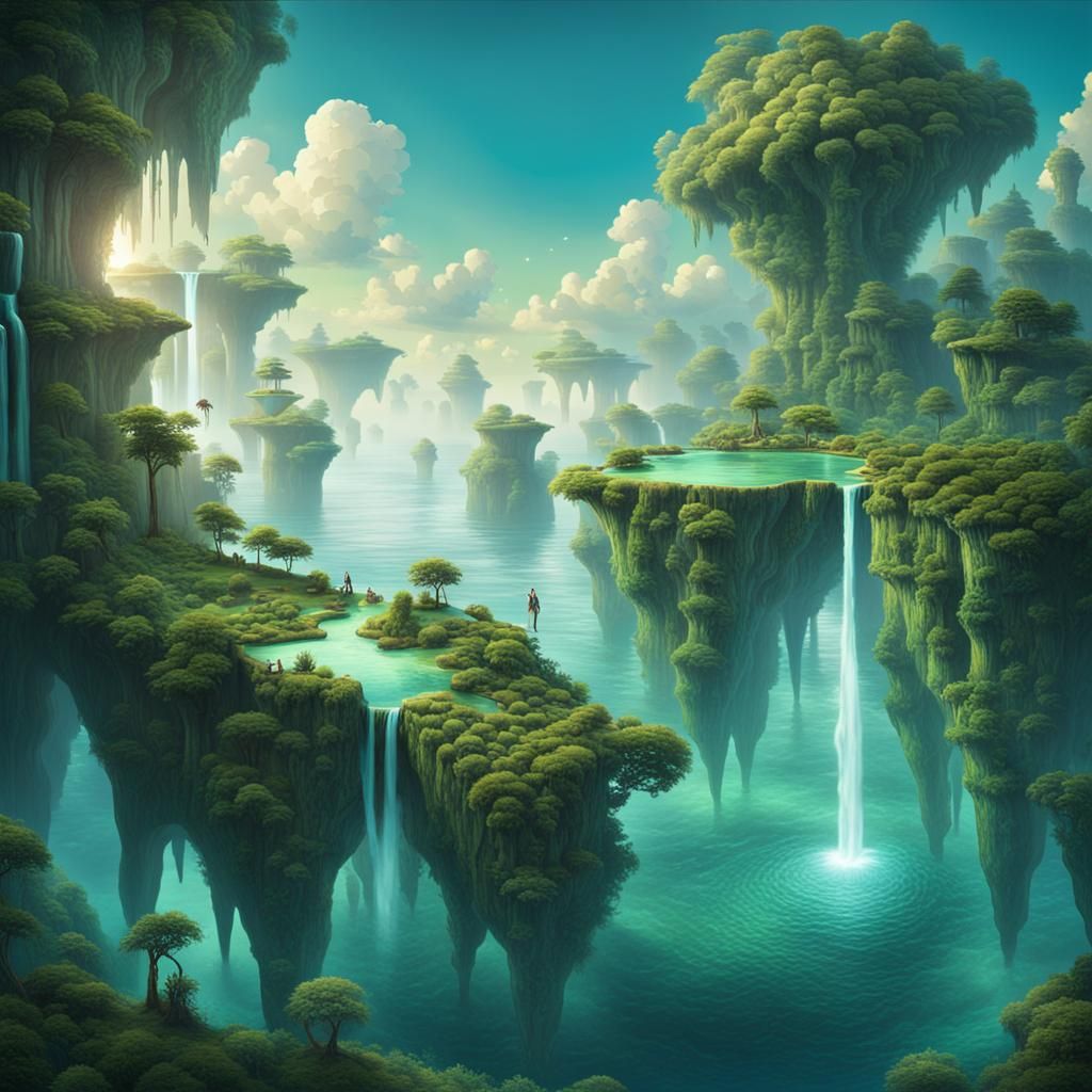 Surrealistic landscape