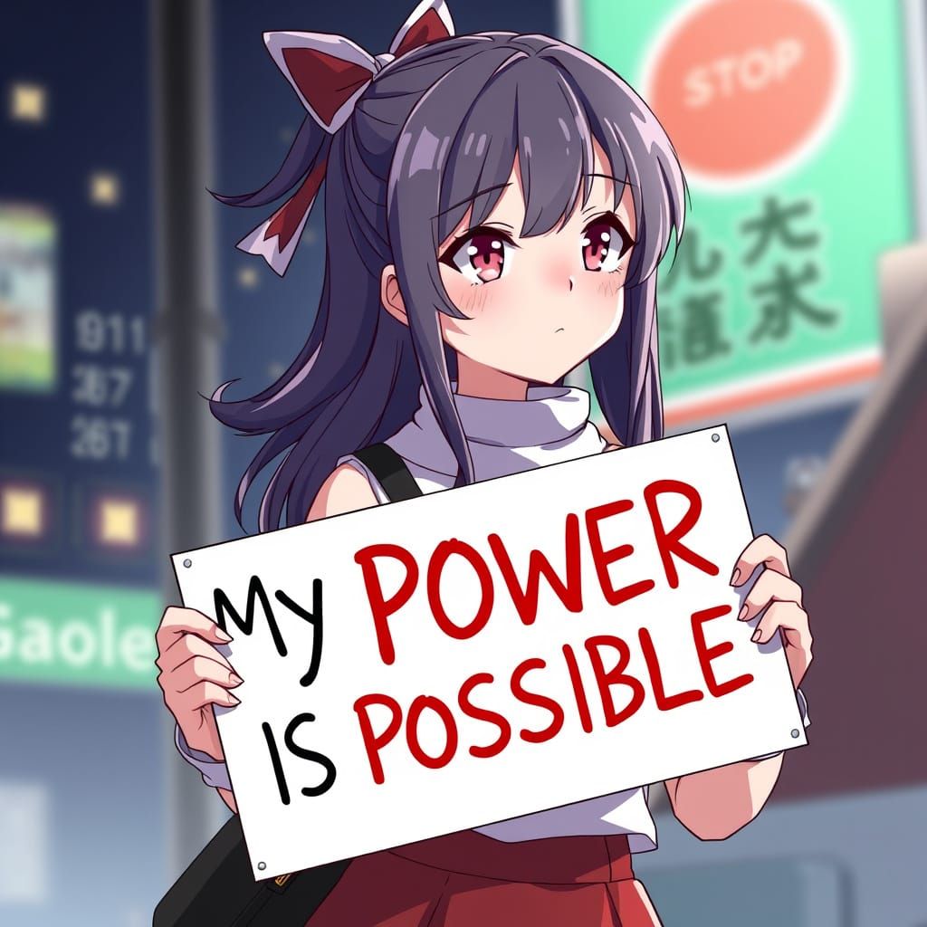 Empowered Anime Girl Defies Greg with Confidence