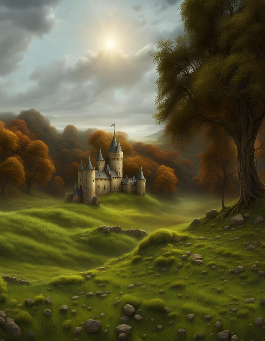 Medieval Castle in Epic Digital Matte Painting