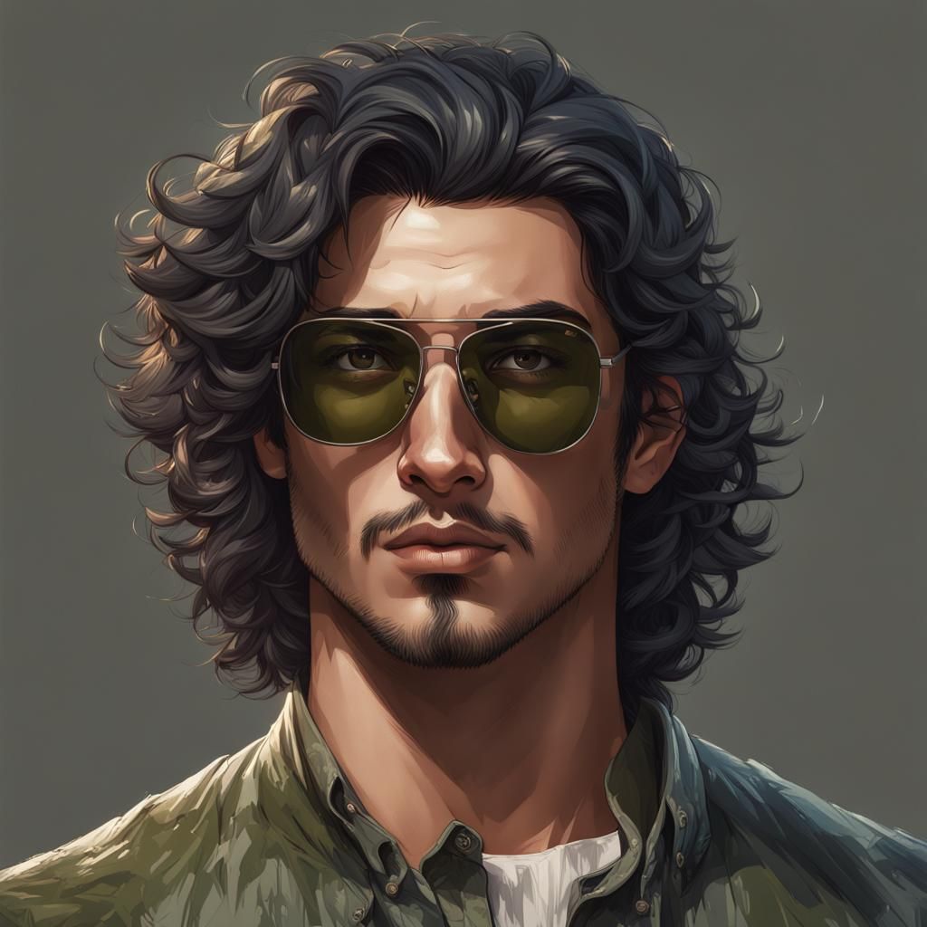 Detailed Portrait of a Young Sicilian Man