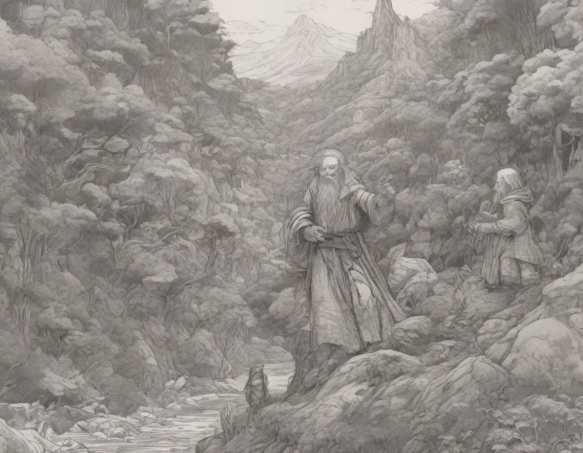 Lord of the Rings Scene in Contemporary Style