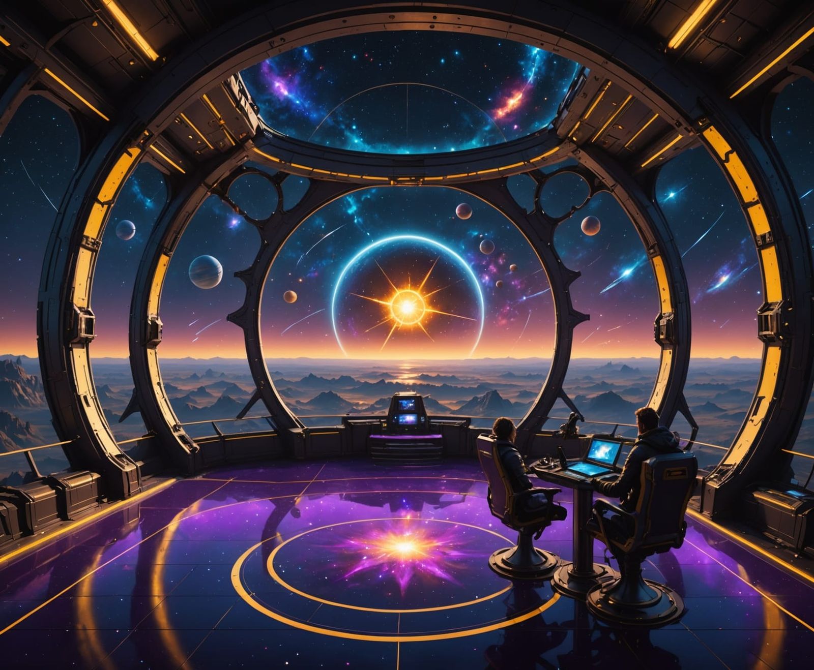 Starship observation deck