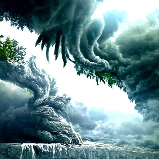 Wrath of Nature: A Powerful AI Interpretation