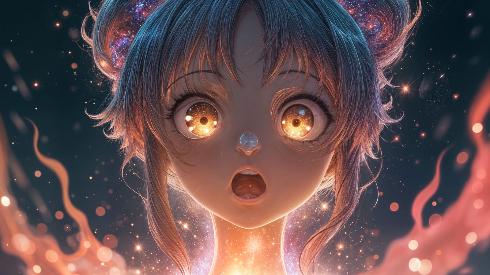 Hyper-Cinematic Anime Portrait in Quantum Sci-Fi Style