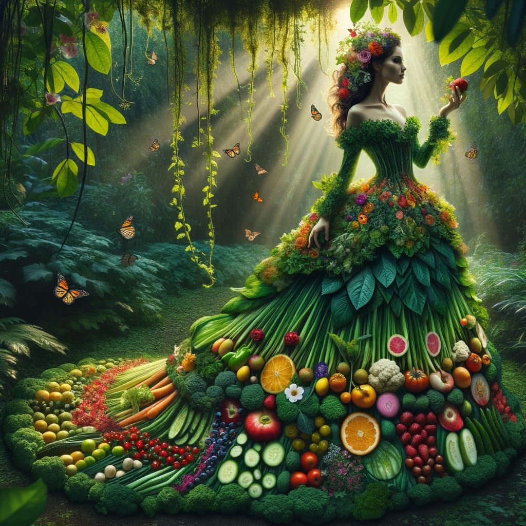 Nature's Enchantress: A Symphony of Harvest