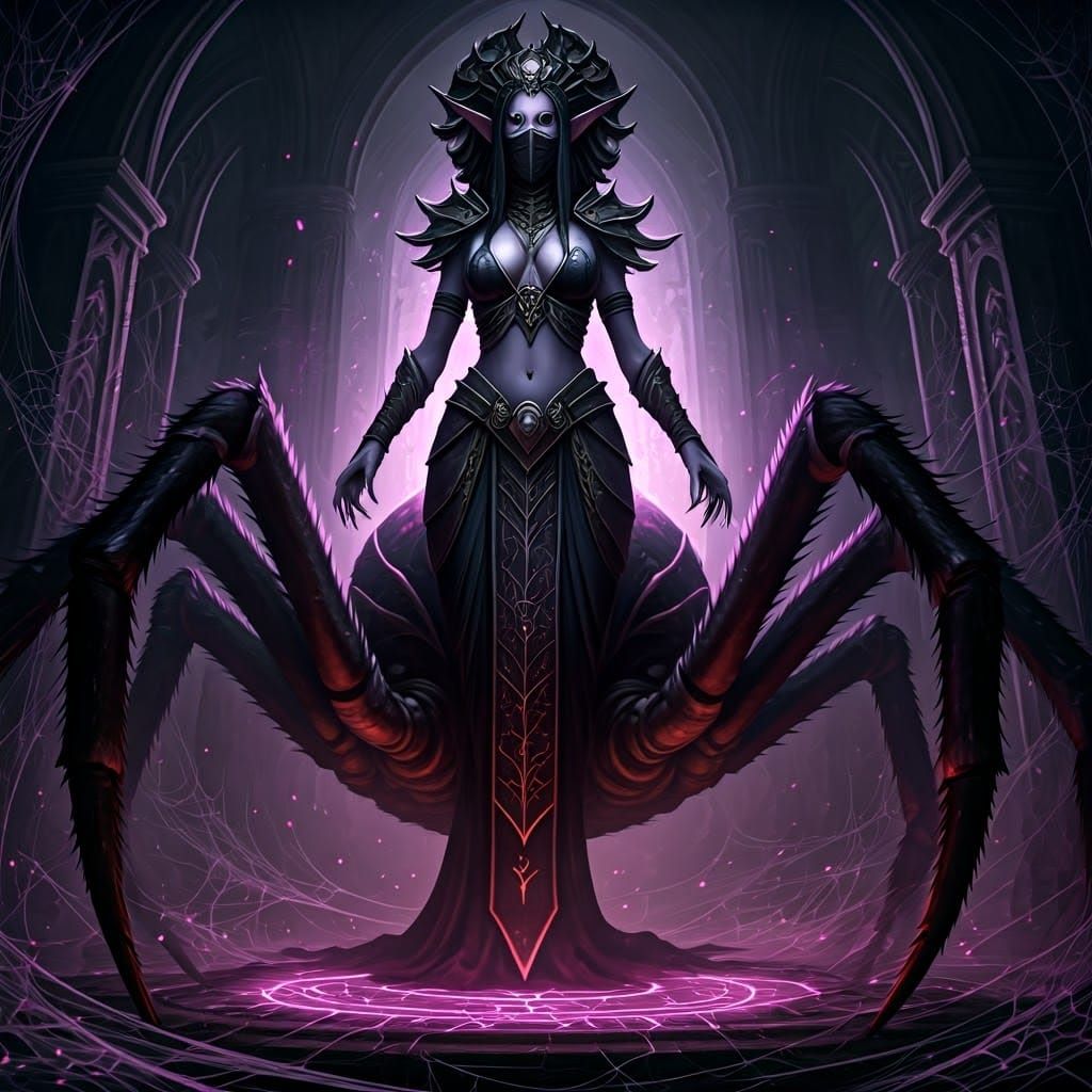 Drider Priestess in Spiderweb Sanctum