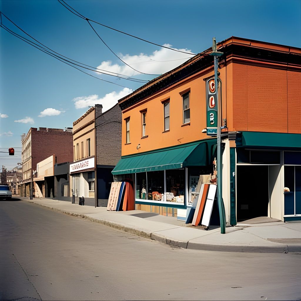 American Color Photography Street Scene