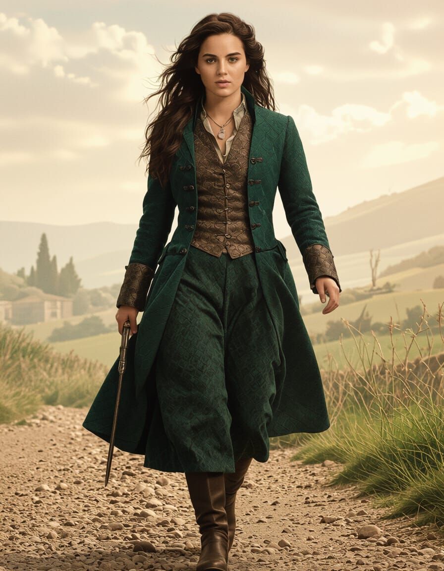 Mage Serpentard portant une princesse endormie