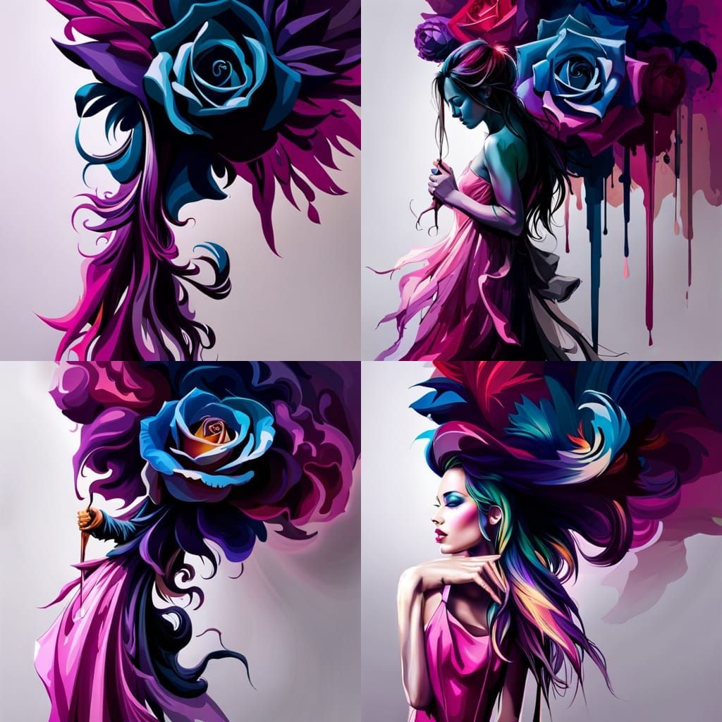 ::BLACK ILLUMINATED ROSE:: exploding out of an electric cello! colorful glowing gorgeous breathtaking roses celebrating ...