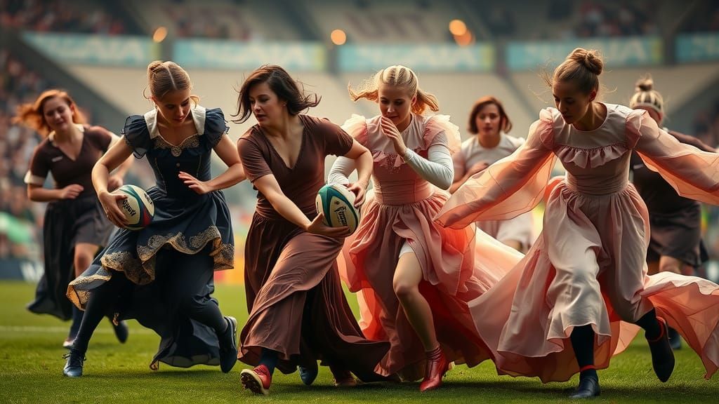 Women's Rugby Six Nations Championship Twickenham Satin Wond...