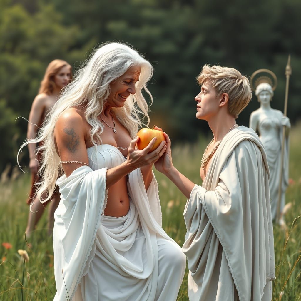 Aphrodite: An Elderly Transvestite as Goddess in Abstract Fr...