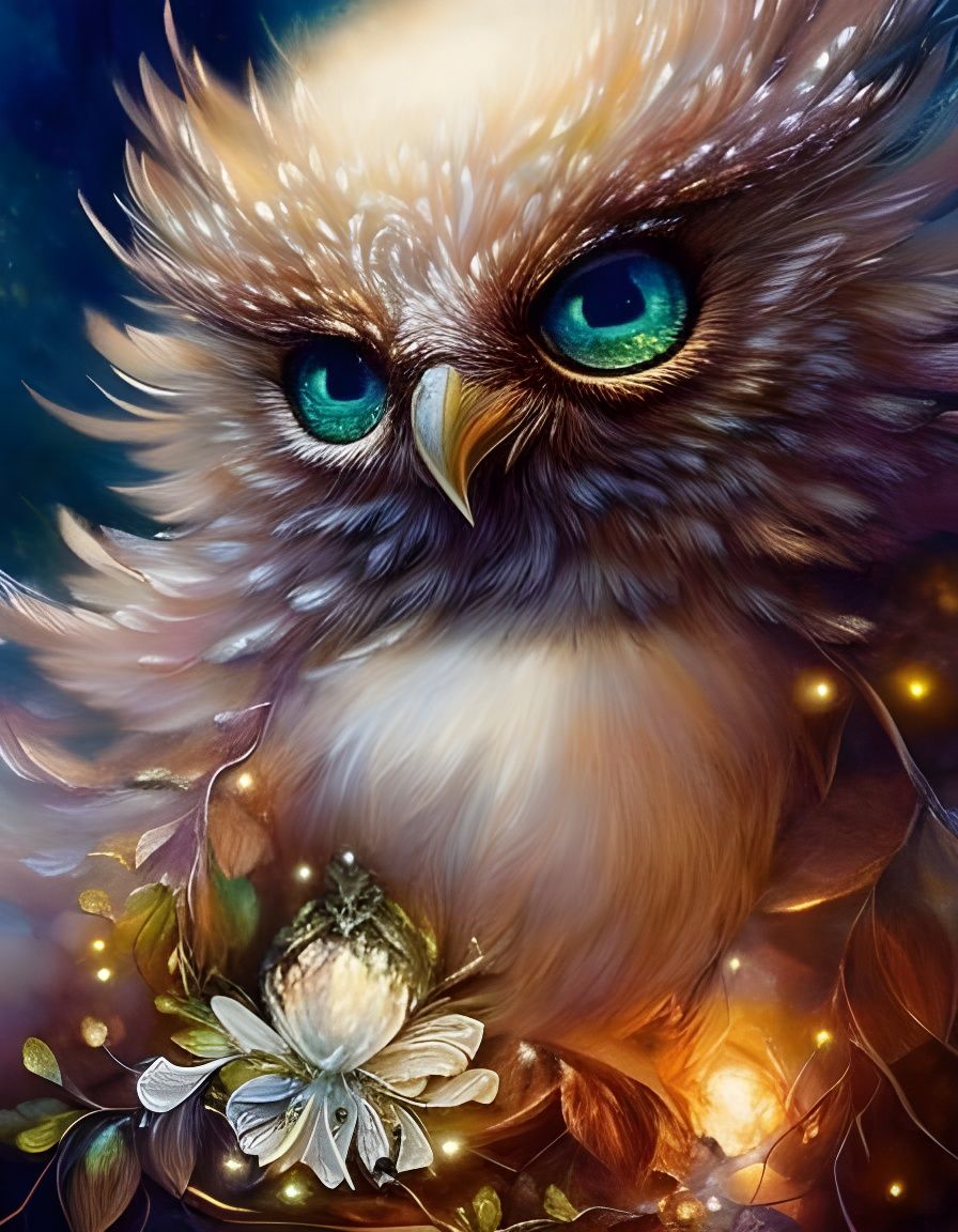 Adorable Owl Hatchling