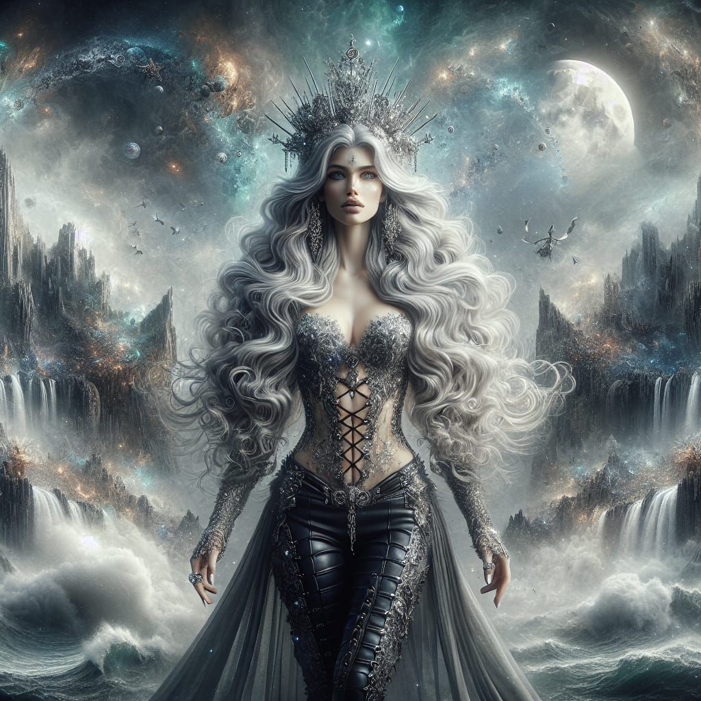 Ethereal Fantasy Warrior Queen Digital Matte Painting