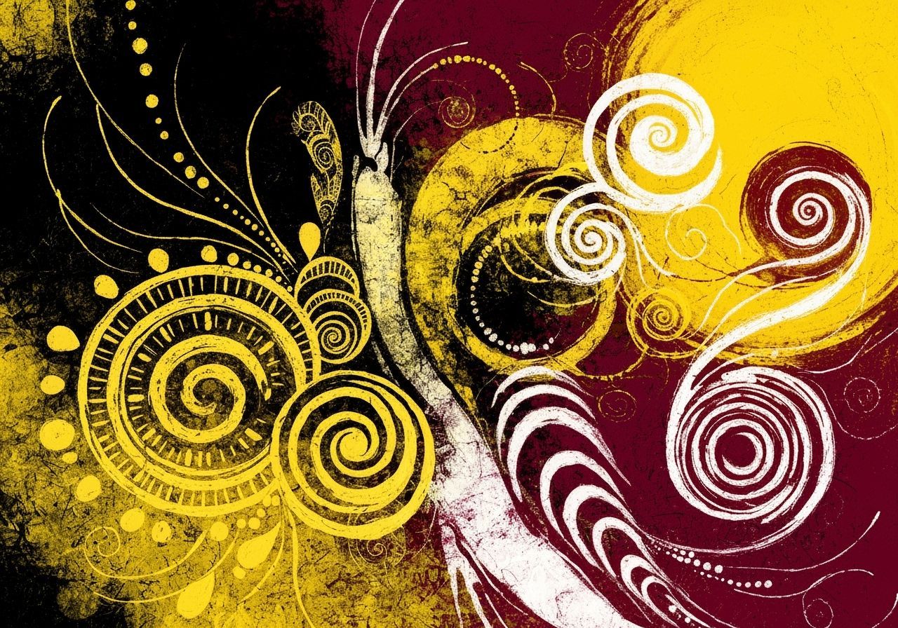 Vibrant Meadow Ecosystem in Mixed Media Style