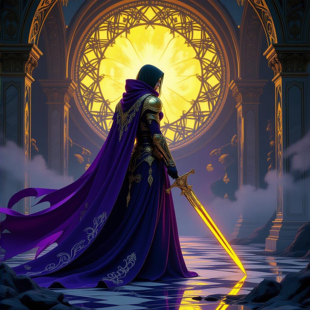 Dark Fantasy Masterpiece with Dynamic Lighting