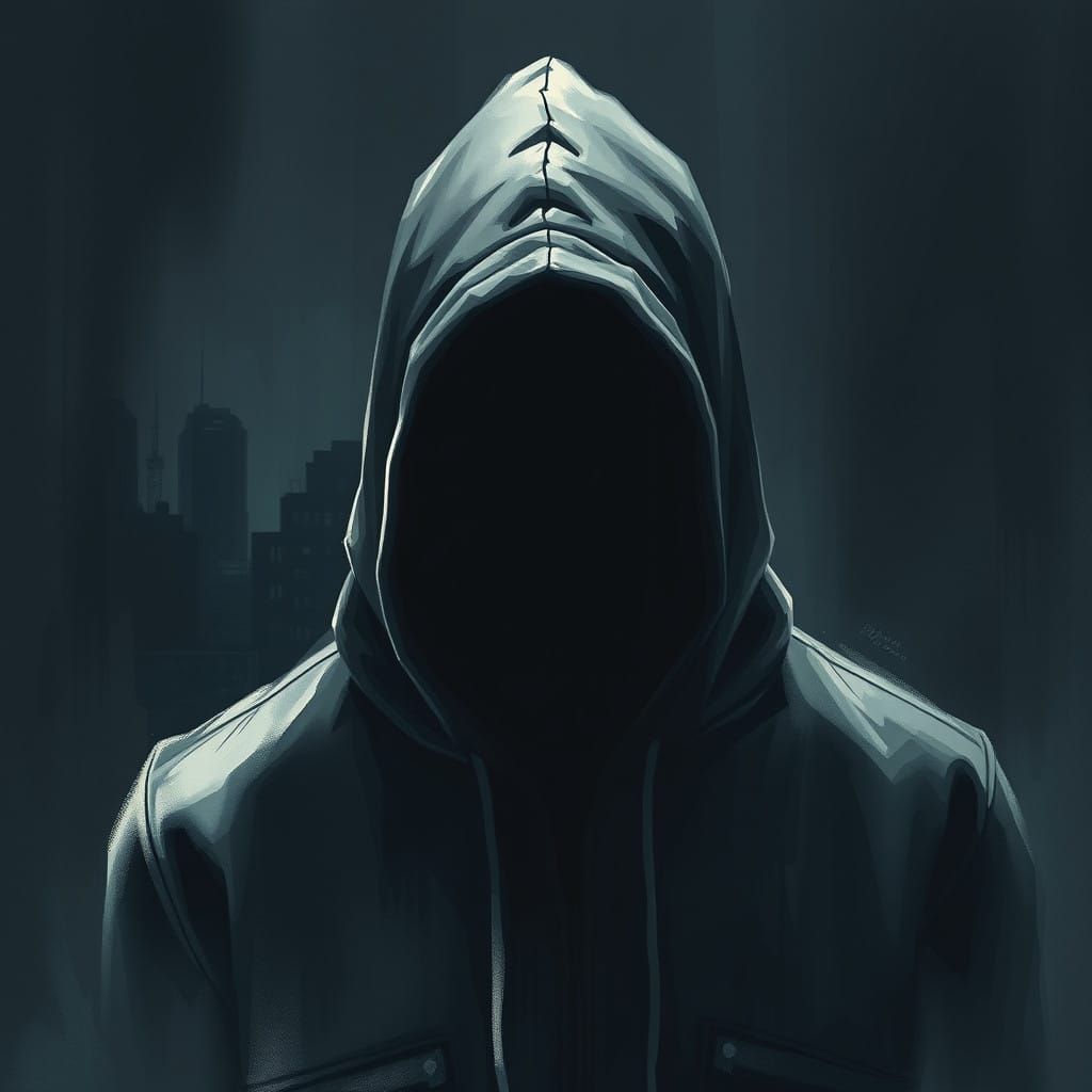 Mysterious Urban Figure in Shadows