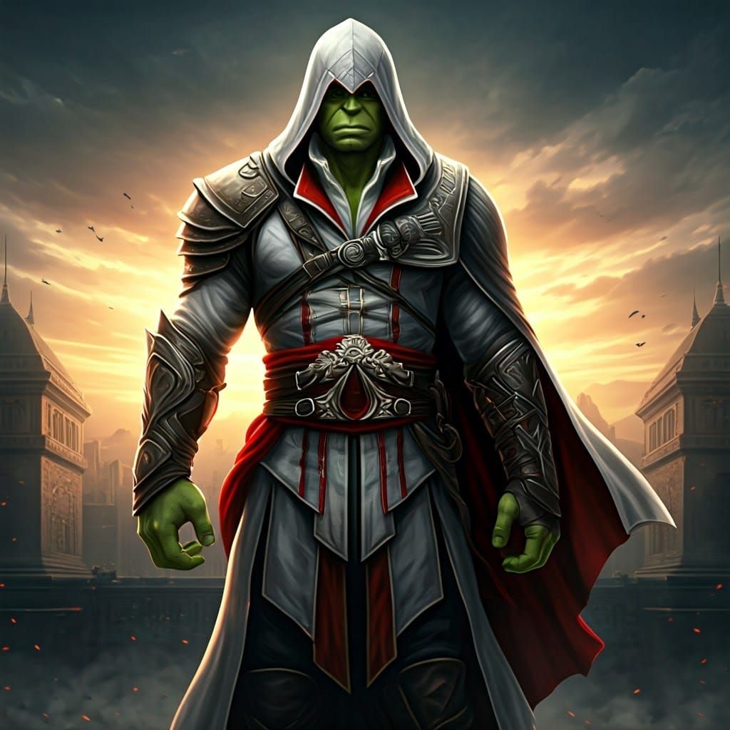 The Hulk as Ezio Assassin