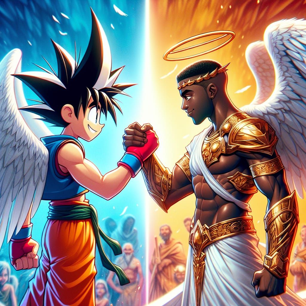 Tribute to Akira Toriyama and DragonBall Z. My character and goku meet.dbz influence is apart of the DNA of my saga a ma...