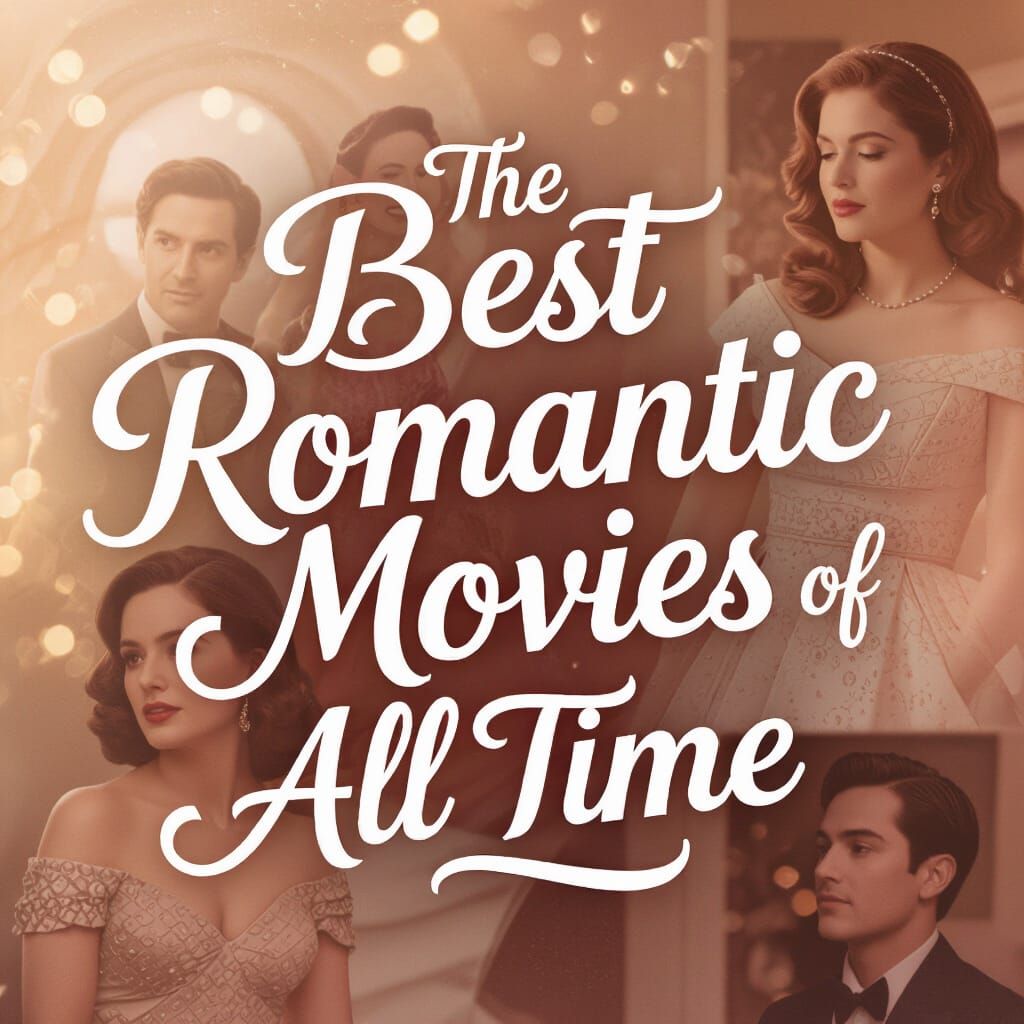 Elegant Title Card for Best Romantic Movies