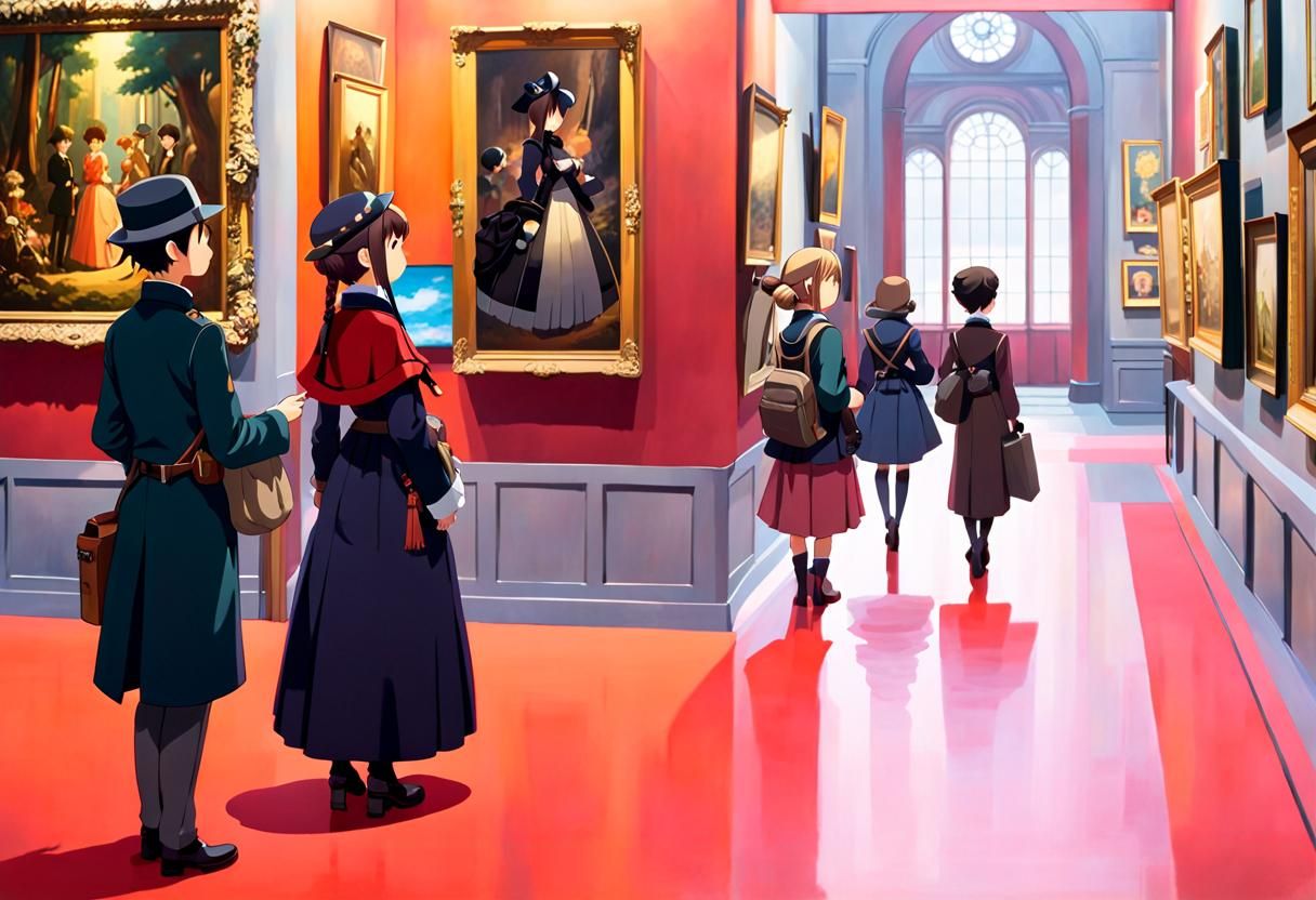 Anime Style Victorian Art Museum Collection