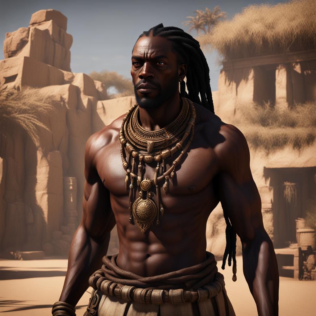 Ancestral Guidance: A 3D Rendered Vision of Strength