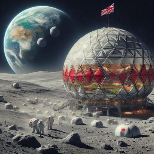 British Eco-Friendly Lunar Colony Unveiled