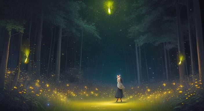 Fireflies - Dreamshaperv8